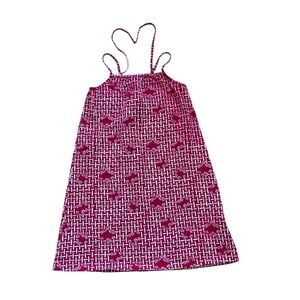 Hanna Andersson Pink and White Patterned Dress